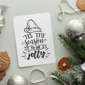 Tis the season to be jolly Lettering Vorlage